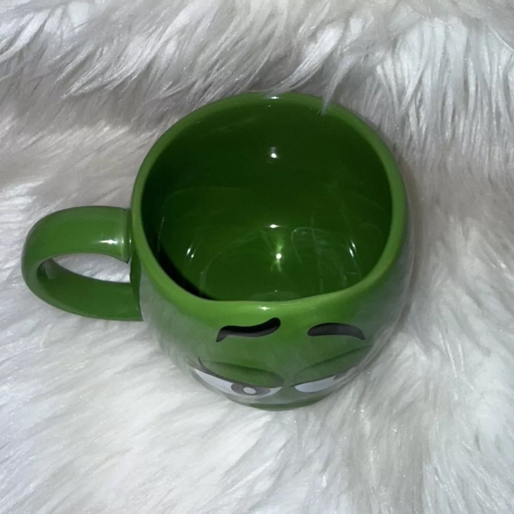 Vintage M &M’s Candy Green Character Face Oversized Ceramic Soup or Coff… - Picture 4 of 11